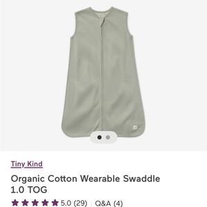 Organic Cotton Wearable Swaddle - Desert Sage